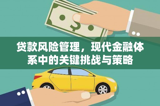 嘉陵贷款风险管理，现代金融体系中的关键挑战与策略