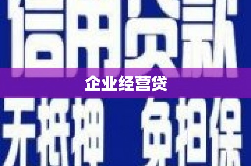 嘉陵企业经营贷