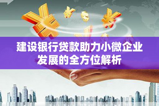 嘉陵建设银行贷款助力小微企业发展的全方位解析