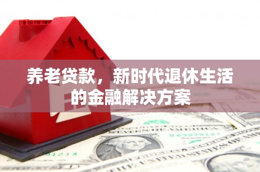 嘉陵养老贷款，新时代退休生活的金融解决方案